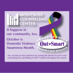 OutSmart Magazine Joins Montrose Counseling Center in Raising Domestic Abuse Awareness
