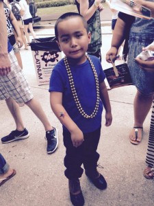 There were lots of kids at the festival, visiting the Family Fun Zone, and the tattoos were a huge hit!